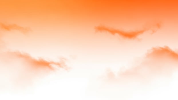 Orange and white clouds with orange and white background photo