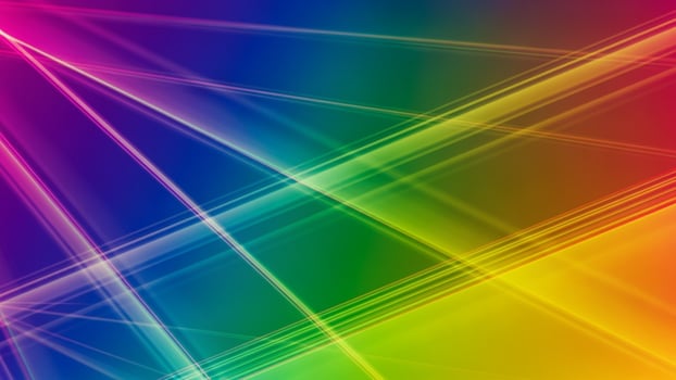 Abstract rainbow background with lines photo