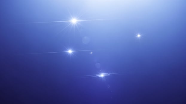 A bright starry sky with a bright light shining photo