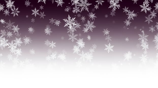 Snowflakes are shown on a purple background photo