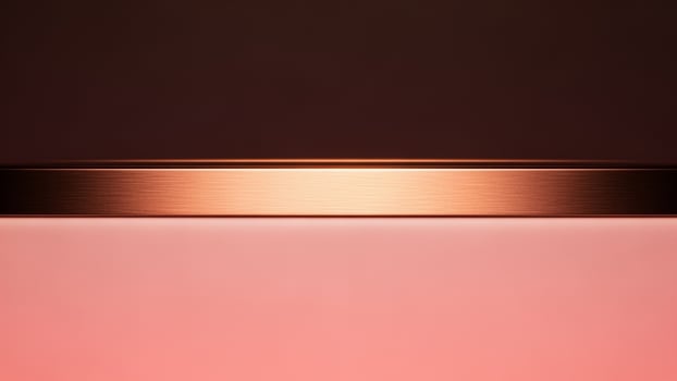 A close up of a pink and copper colored surface photo