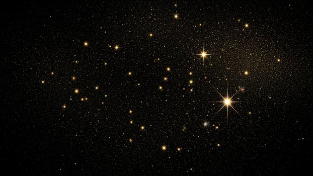 A cluster of stars in the dark sky photo