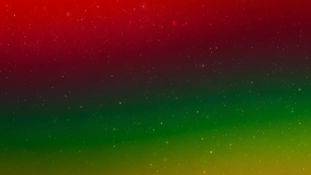 A red, green and yellow background with stars photo