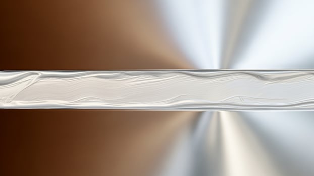 A metal bar with a white stripe on it photo