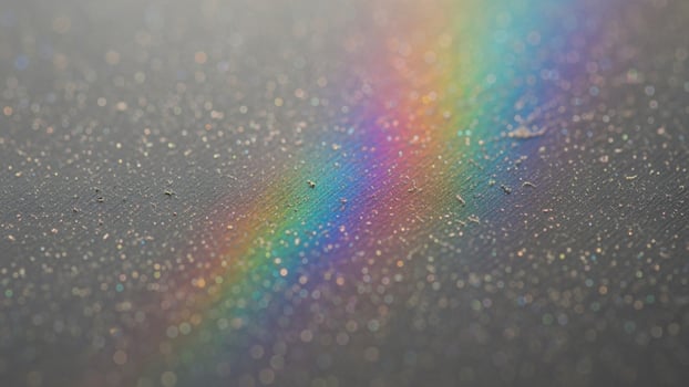 Rainbow on the window photo