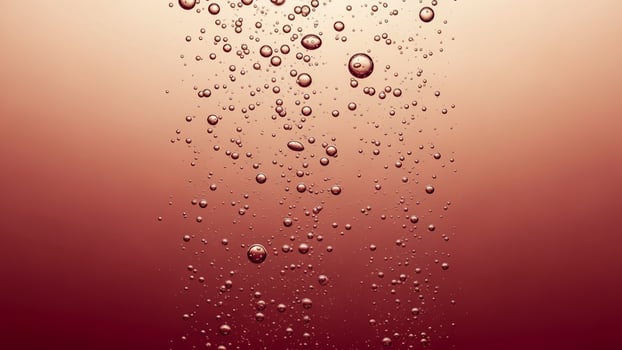Water droplets on a red background photo