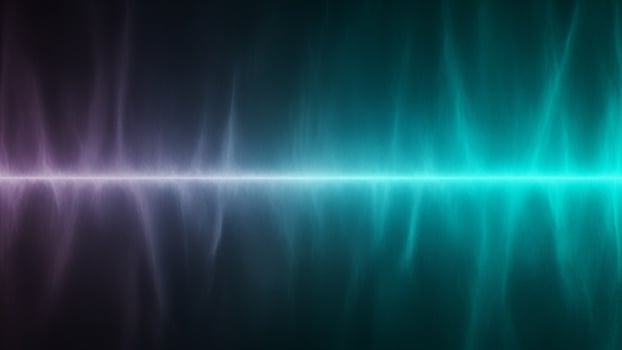 A background with a rainbow light in the middle photo