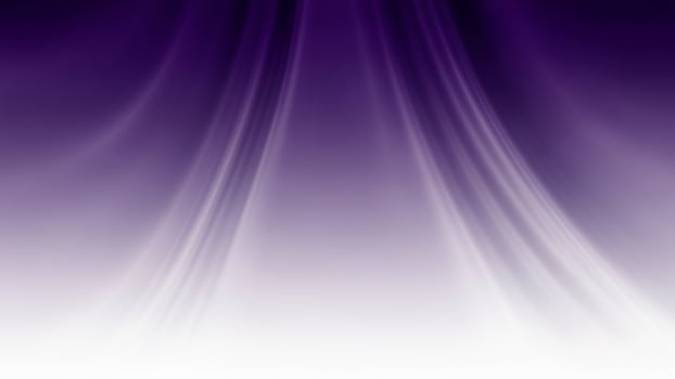 A purple background with a white curtain photo