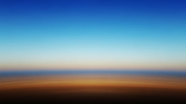 A blurry image of a blue sky and ocean photo