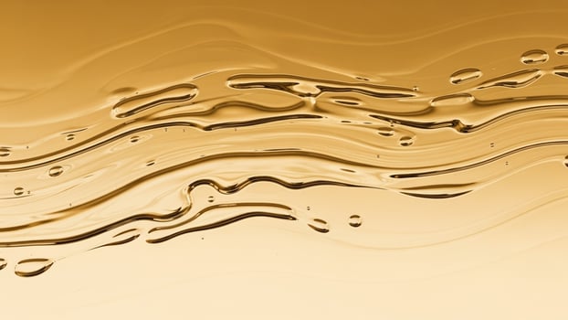 Oil drops on a yellow background photo