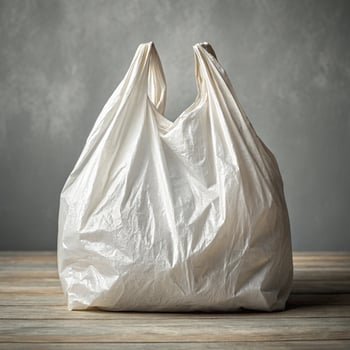 Plastic Shopping Bag Mockup photo