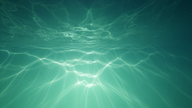 Underwater light rays, water surface, underwater background, underwater light, underwater light rays, underwater photo