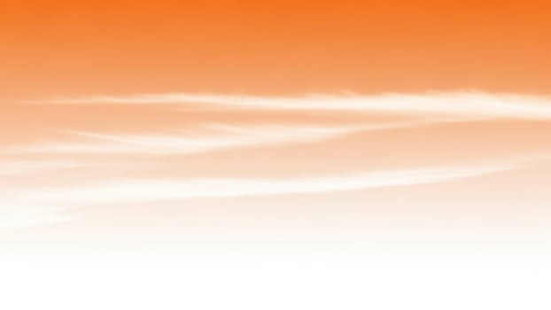 Orange sky background with clouds photo