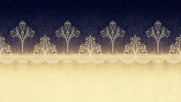Vintage background with lace border photo
