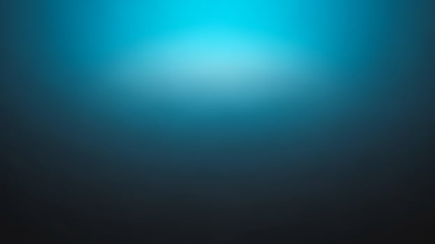 Blue light on black background photo