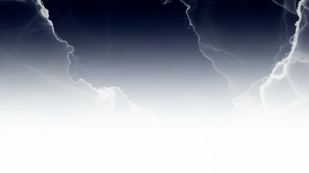 A dark blue sky with lightning and clouds photo