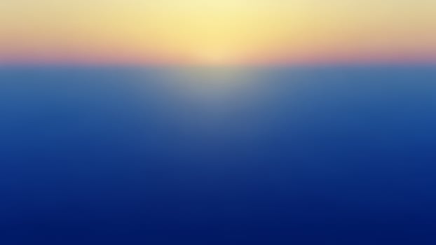 A blue and yellow sunset over the ocean photo