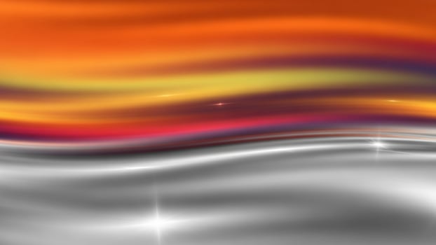 Abstract background with orange, yellow and silver colors photo