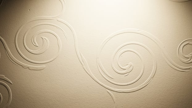 A wall with swirls on it photo