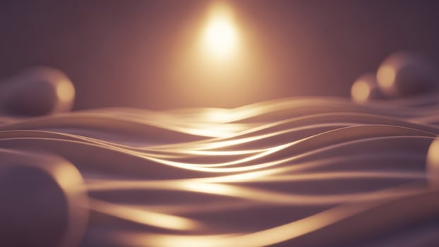 A candle is burning in the middle of a wave photo