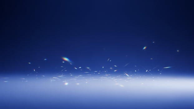 A blue background with sparkles and light photo