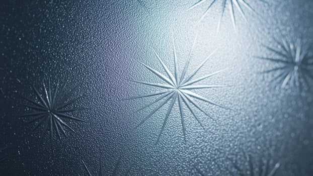 A star pattern on a shiny surface photo