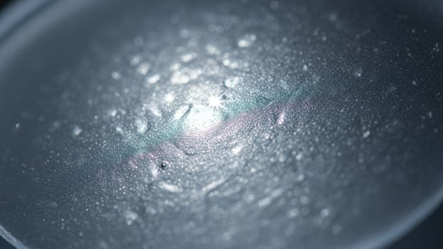 A close up of a glass object with water droplets photo