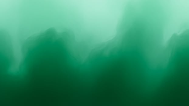 A green and black background with a mountain in the foreground photo