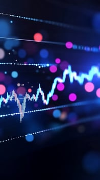 Stock market analysis chart finance and economic trends photo