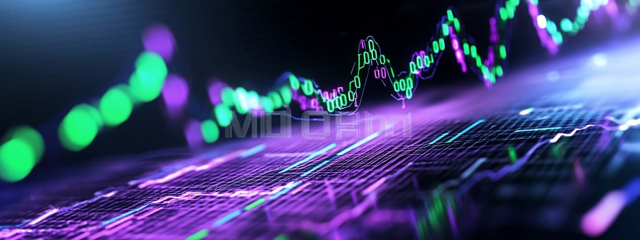 Abstract digital data network financial analysis technology background photo