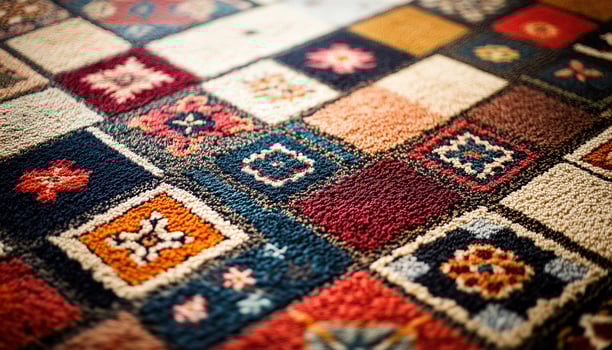 Photographs Of Machine-Made Carpets With Full Patterns photo