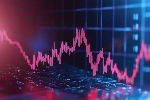 Stock market trend financial data analysis graph photo