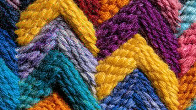 Colorful yarn texture background wool abstract design textile fiber craft material vibrant art photo