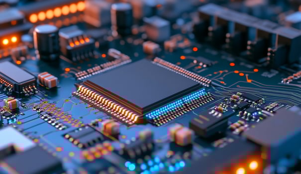 Computer motherboard central processing unit microchip technology electronics photo