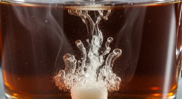 A close up of a tea cup with smoke coming out photo