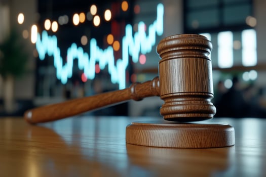Gavel symbolizes legal authority auction and financial markets business and investments photo