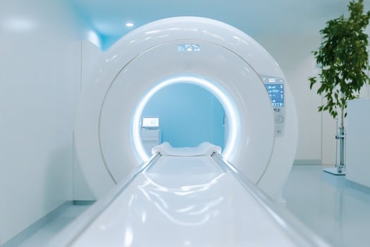 Medical mri scanning technology machine in modern clinic photo