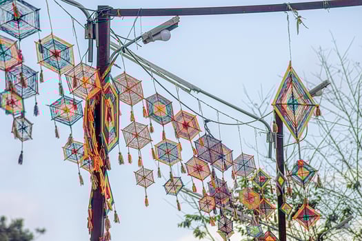 Thai Isan, the art of decorating the festival of the northeast photo