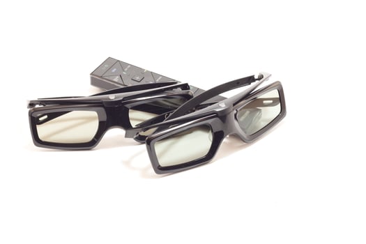 glasses to see cinemas in 3D format photo