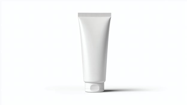 White Tube Minimalist Product Mockup photo