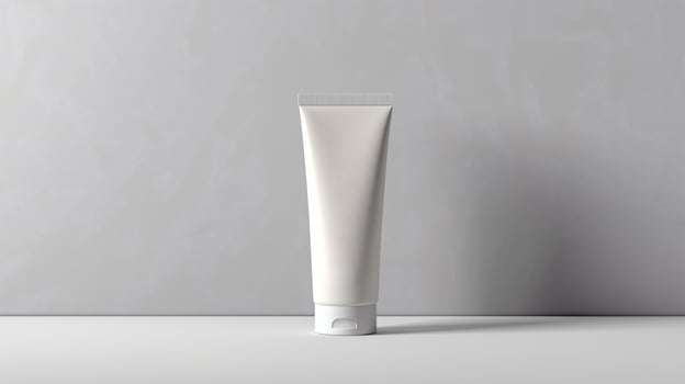 White Cosmetic Tube Minimalist photo
