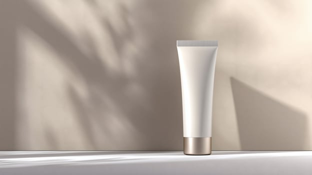 White Cosmetic Tube Warm Light photo
