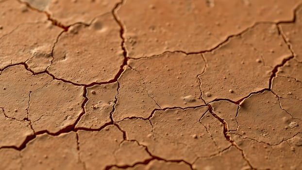 A close up of a cracked surface with some dirt photo