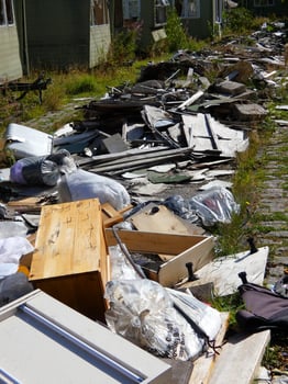 After storm waste photo