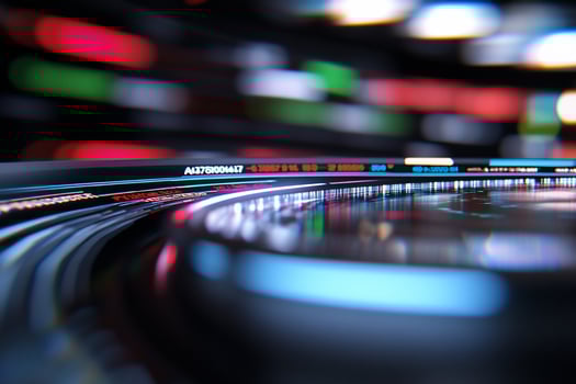 Abstract data stream display futuristic technology background photo