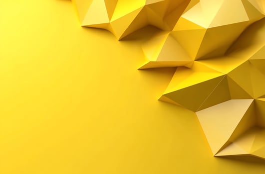 Abstract yellow polygonal background texture design photo