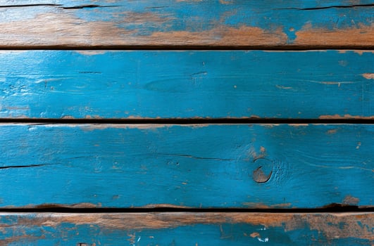 Blue wood texture background flat lay overhead rustic surface photo