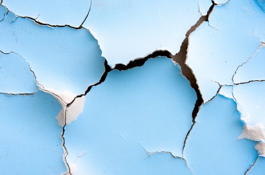 Cracked blue paint texture detail macro abstract photo