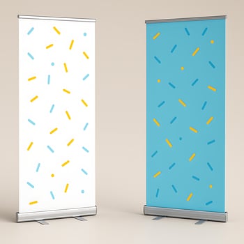 Pop Up Roll Up Banner Mockup photo