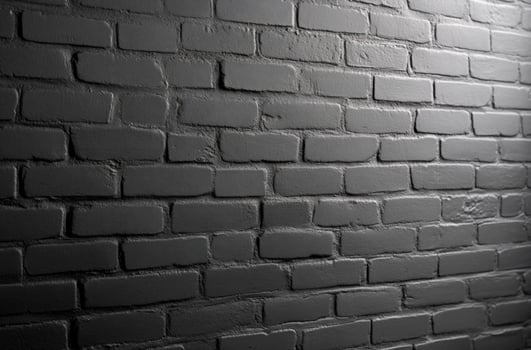 Monochrome brick wall texture background urban design element photo